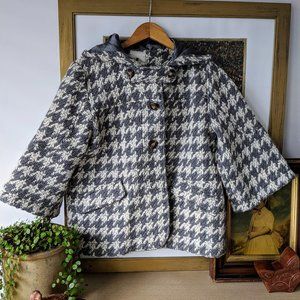 Anthropologie Checkered Houndstooth Jacket M